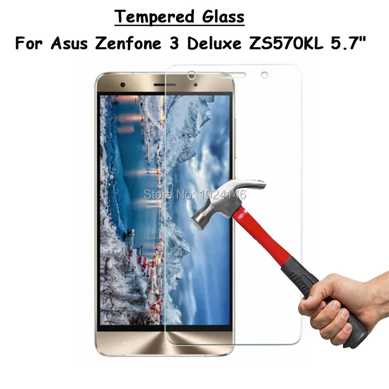 Per Asus Zenfone 3 Deluxe 5.7 Zs570Kl 5.7 "Clear Duro Vetro Temperato Protezione Dello Schermo Ultra Sottile A Prova Di Esplosione Pellicola Protettiv