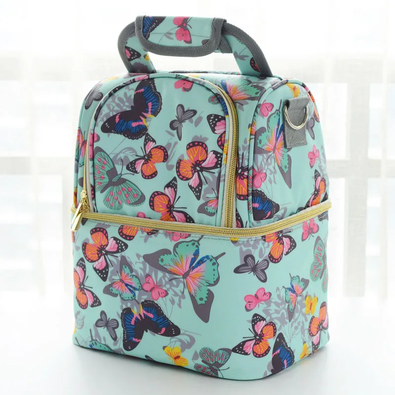 Baby Insulation Breast Milk Bags Fox Double Layer Waterproof Mummy Feeding Milk Food Fruit Storage Shoulder Bag Warm Tote BB5108 (19)