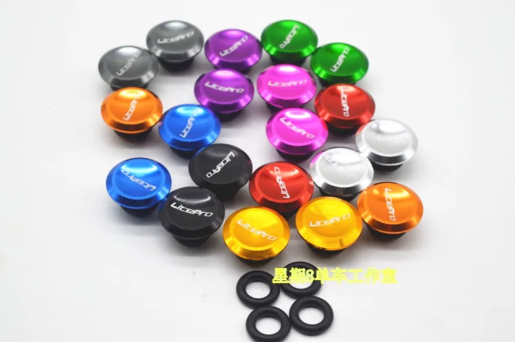 

LITEPRO CNC Bicycle Road MTB Bike Handlebar Cap Hand Grips Bar End Plugs