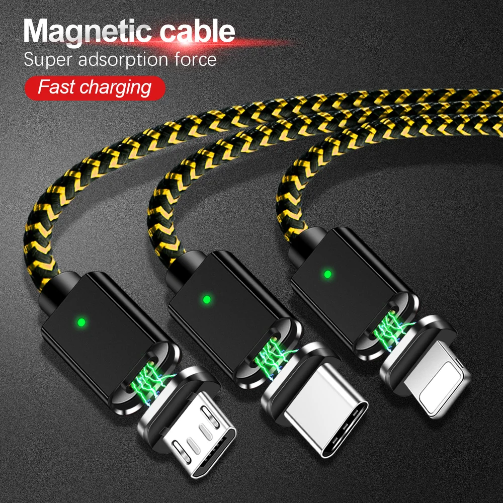 Магнитный кабель Олаф 3A для iPhone X 8 7 Micro usb type C кабель передачи данных для быстрой зарядки для samsung Xiaomi huawei магнитное зарядное устройство