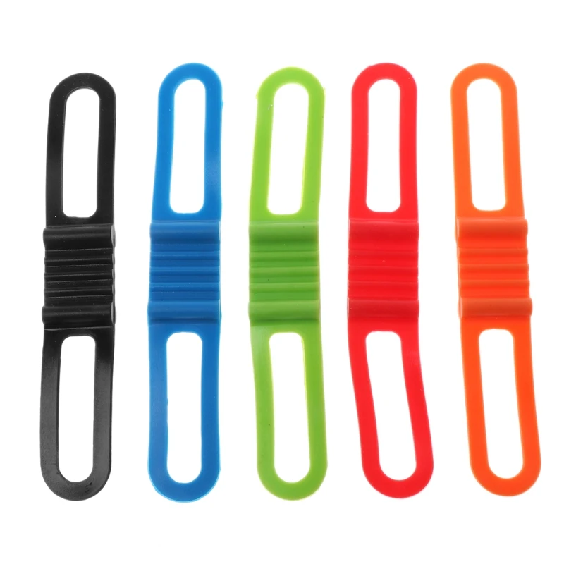 

Bicycle Silicone Band Strong Elastic Bike Handlebar Flashlight Fastener Grip Tie