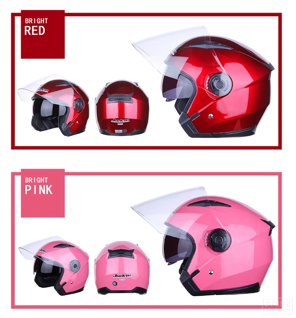 Мотоцикл Jiekai шлем с открытым лицом Мото шлем покрытие гоночная езда винтажные шлемы Cruiser Casco мото для мужчин и женщин