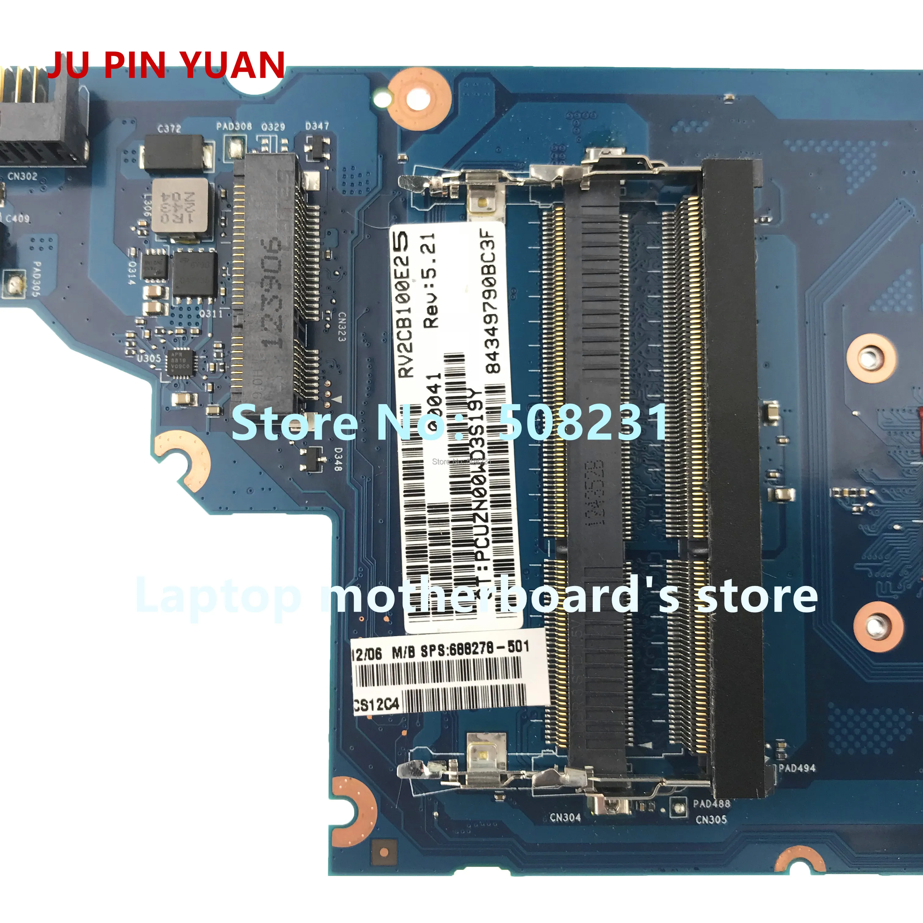 Ju pin yuan для ноутбука hp ProBook 430 G5 L01036-001 L01036-601 DA0X8BMB6F0 материнская плата для ноутбука I3-6006U полностью протестирована