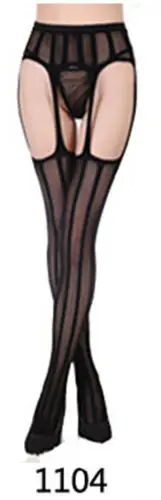Fashion Women's Sexy Fashion Hollow Out Strappy High Quality Mesh Net Fishnet Stockings Pantyhose Black High Waist Tights