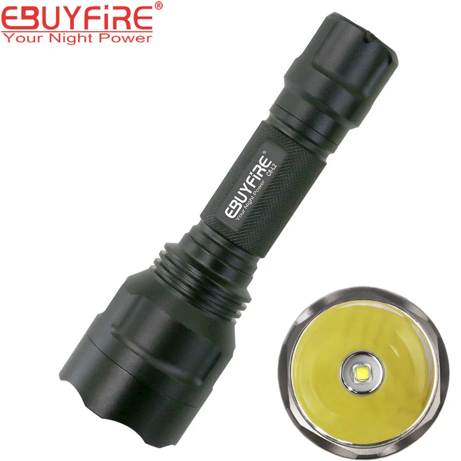 

EBUYFIRE C8 L2 Flashlight * XML L2 U2 LED lights leds light flash Tactical shock flashlight torch xml torch