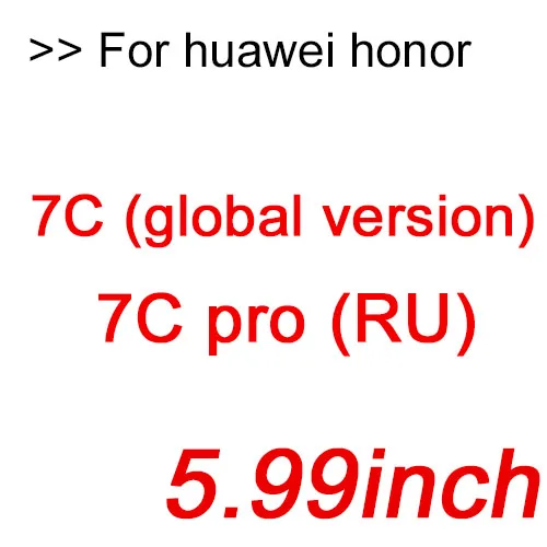 Защитное стекло на Honor 7a чехол для huawei 7c 7x 7a pro 7s 7 a c x s Защитная пленка закаленное стекло полное покрытие 3D - Цвет: 7C (pro) 5.99 inch