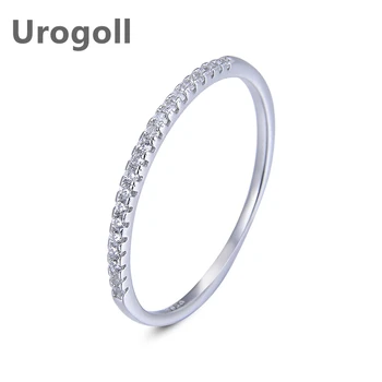 

Noble Women Girl Pure 925 Sterling Silver Jewelry Anniversary Party Ring Shining Cubic Zirconia Jewelry Slim Rings Gift