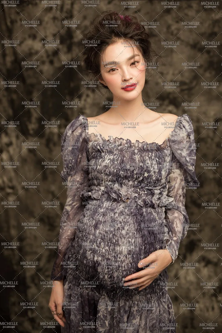 Длинное кружевное платье для беременных романтические реквизиты для фотосессии Необычные фотосессии Романтический костюм