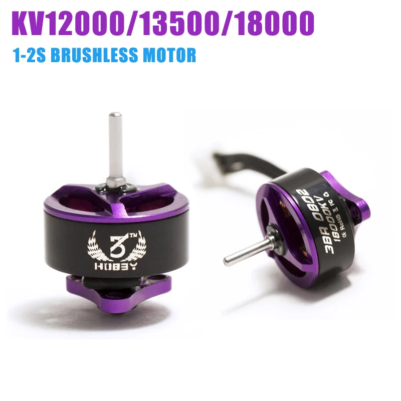 

1/4PCS 3BHOBBY 3BR-0802 KV12000/13500/18000 1-2S Brushless Motor for RC Drone Quadcopter Spare Parts DIY Accessories