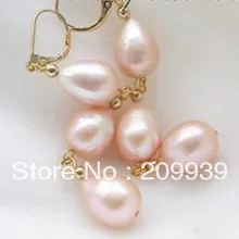 Hj 00205 16 мм капельного розовый болтаться серьги