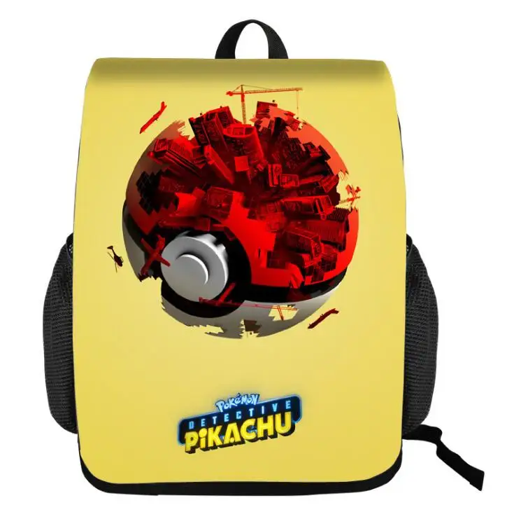 photo color 16 дюймов для мальчиков, аниме рюкзак Pokemon Pikachu с принтом, Детская сумка, школьные сумки для мальчиков и девочек, Детский рюкзак, сумка для книг - Цвет: photo color