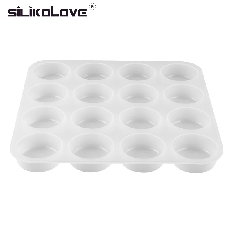 SILIKELOVE 16 полостей круглая форма для мыла силиконовая большие формы ручной