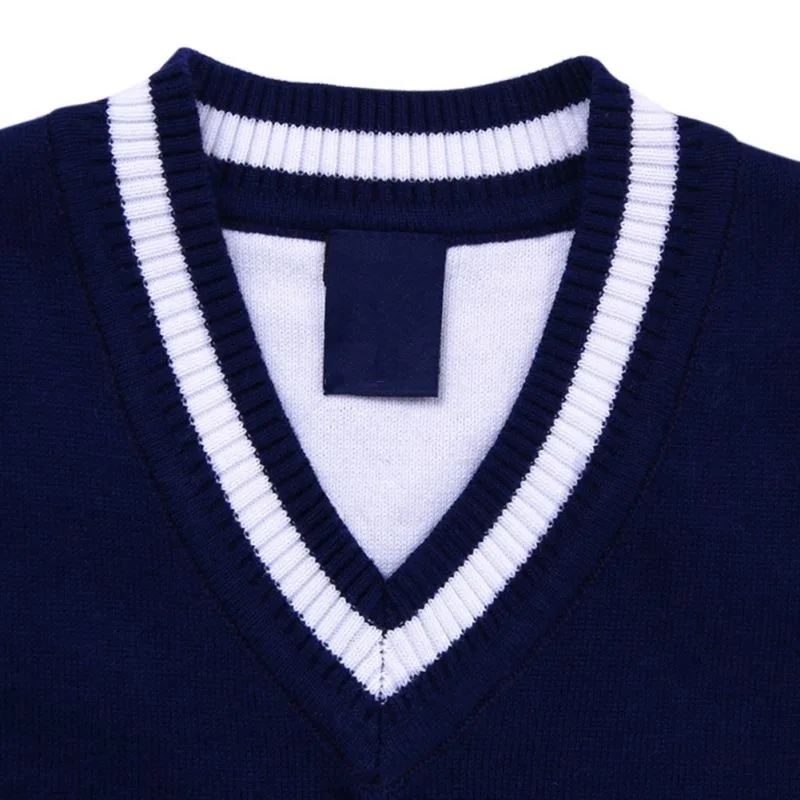 Fall Winter Toddlers Kids Girl Boy Sweater Vest Preppy Argyle Plaid V Neck Twist Waistcoat