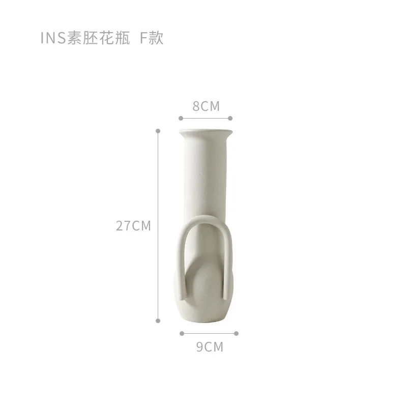 Европа белый фарфор ремесла керамическая ваза креативная маленькая Цветочная ваза с орнаментом настольные вазы декоративные для дома свадебные подарки - Цвет: F