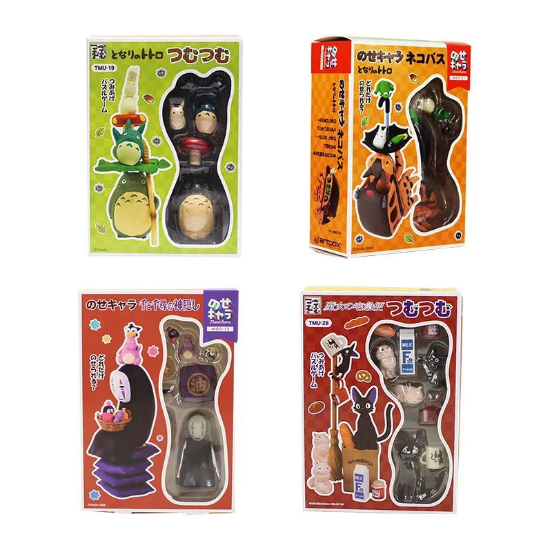 

4styles famous Miyazaki Hayao Movie Spirited Away Kiki's Delivery Service Tonari no Totoro My Neighbor Action Figure Model toys