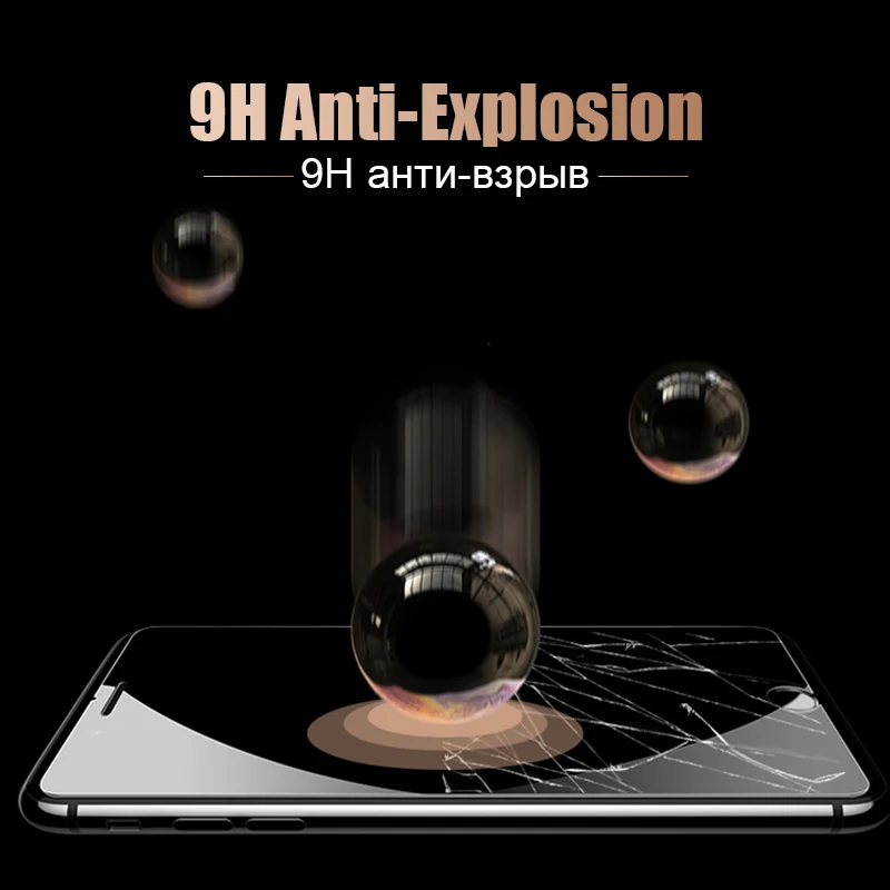 9H Protective Glass For iPhone 6 7 5 S SE 6s 8 Screen Protector iPhone 7 Xs Max Xr Tempered Glass On iPhone X 6 S 7 8 Plus Glass
