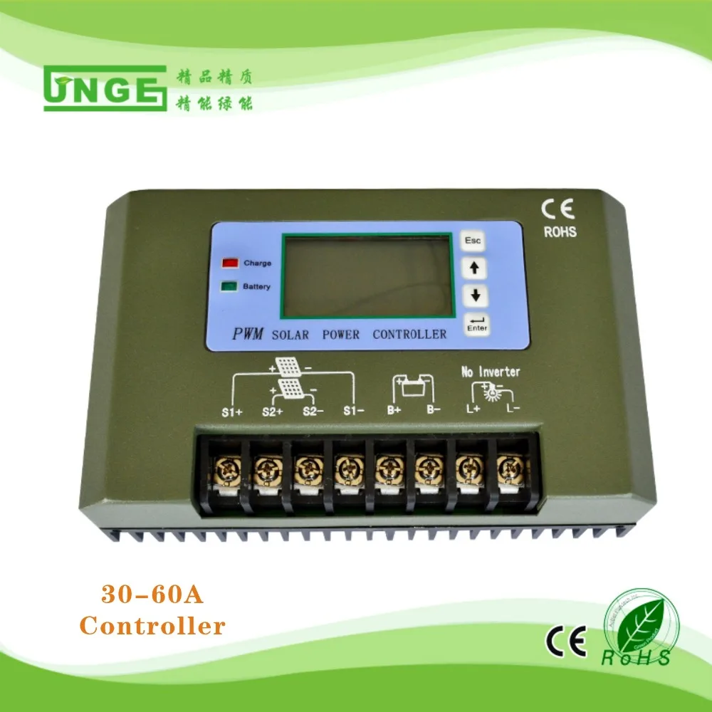 

40A 12V SOLAR CHARGE CONTROLLER Solar Panel Battery Regulator with LCD display timer and light control / //