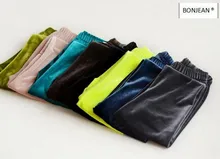 Y019 2017 Nouveau Printemps Bébé Fille Legging Velours Solide Fille Pantalon Fille Maigre Pantalon Enfants de Vêtements
