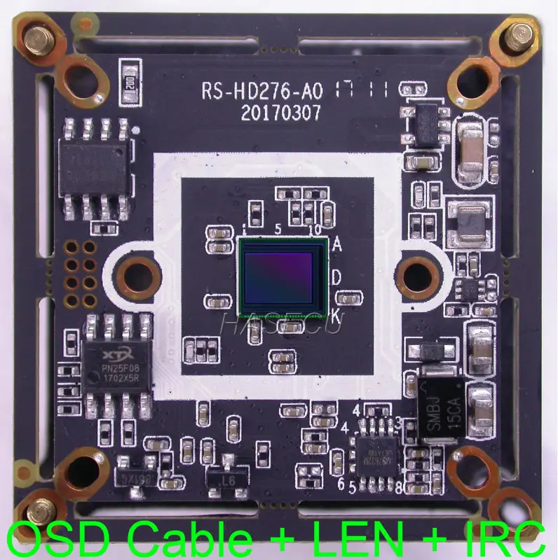 Плата PCB модуля камеры видеонаблюдения AHD 5MP ( 5.0MP 2592x1944) 1/3.2 &quotOmniVision OV5658 NVP2475 + OSD