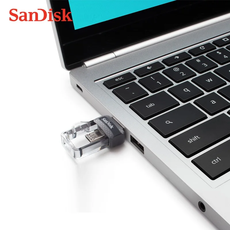 SanDisk Ultra OTG USB флеш-накопитель 16 ГБ 32 ГБ 64 Гб 128 Гб двойной накопитель m3.0 Флешка Android устройство компьютерная Флешка 3,0 USB флешка