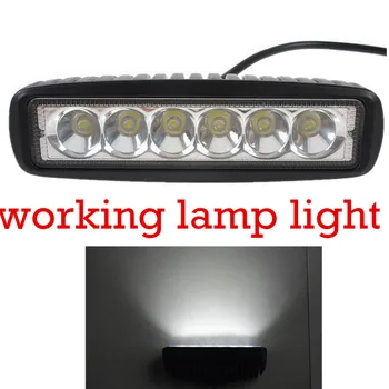 

free shipping for Indicators Motorcycle Driving Offroad Boat Car Tractor 18W LED Work Light 6 Inch 2pcs Spot 12V