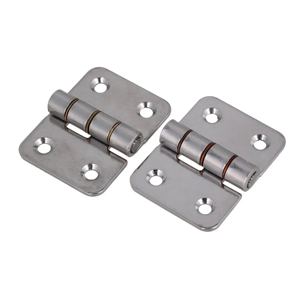 

48x36mm Silver Stainless Steel Hinge for Kitchen Cabinet Door Cupboard Pack of 2