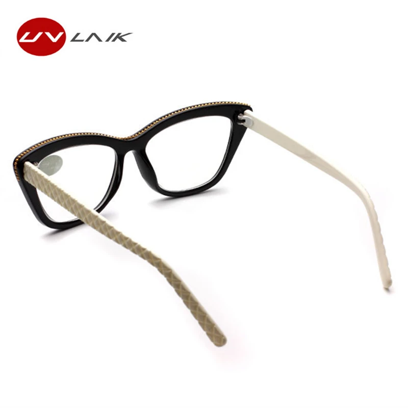 UVLAIK очки для чтения «кошачий глаз» женские модные брендовые дизайнерские очки для пресбиопии дальнозоркость двойной светильник очки для чтения