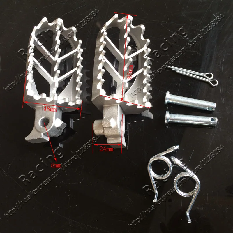 Мотоциклетные подножки из нержавеющей стали для ног подставка мотоцикла Pit Dirt Motor