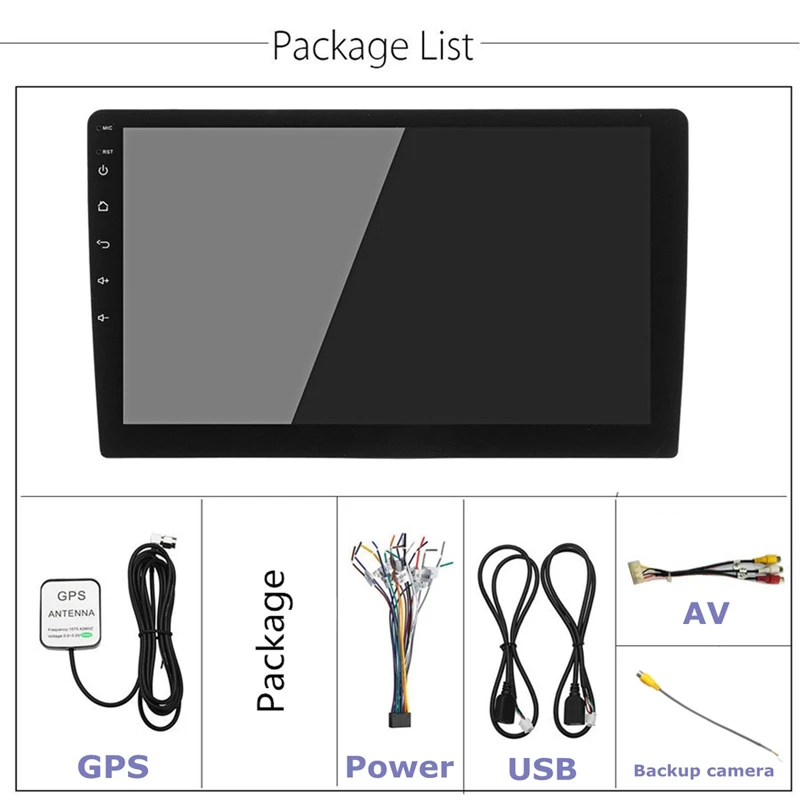  2 Din 9 Inch Android 8.1 Universal Car Radio Double Din Stereo Gps Navigation In Dash Video Wifi Us