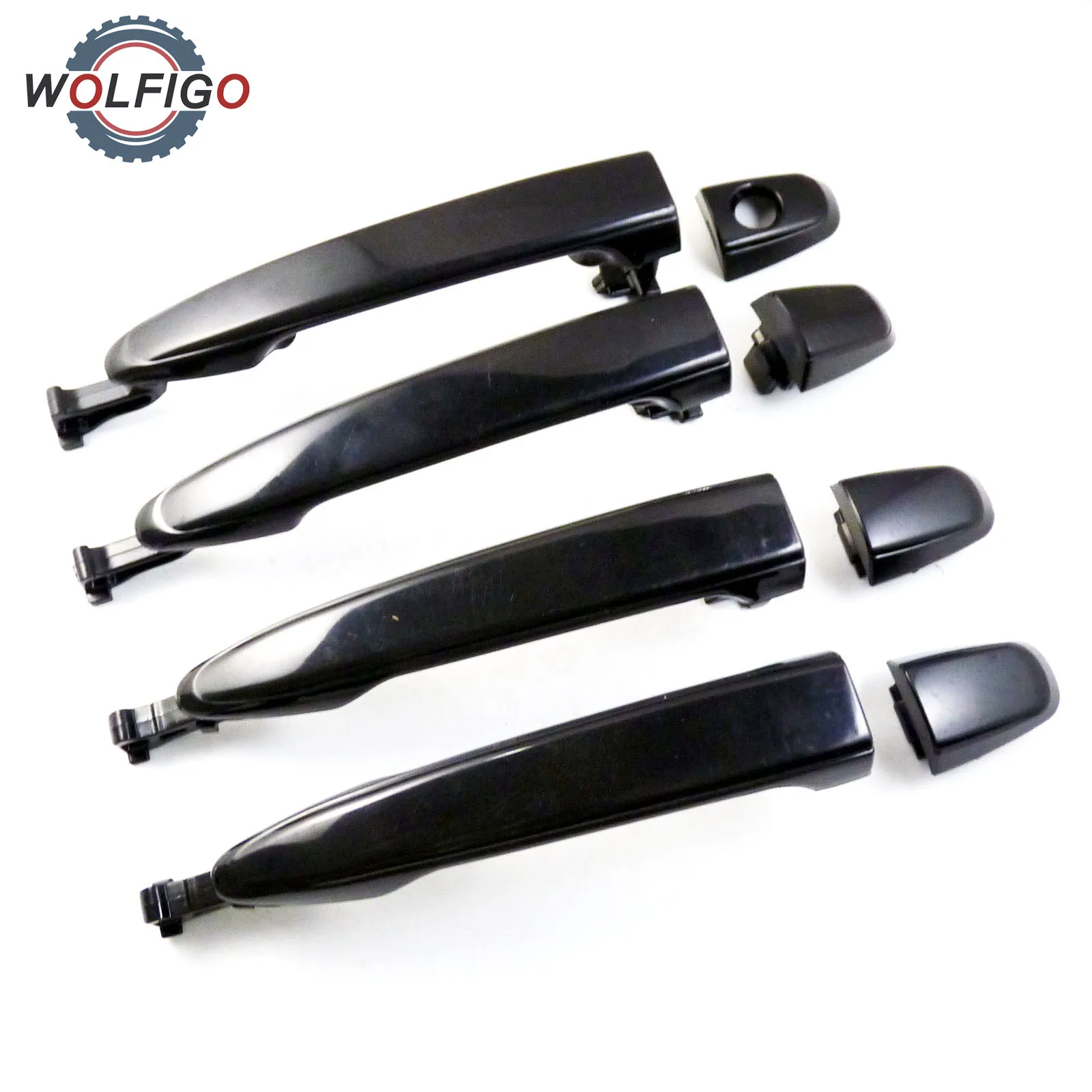 WOLFIGO Fornt или задняя правая + левая дверная ручка черная LH & RH 69211AE020 6921308020 для Toyota Sienna