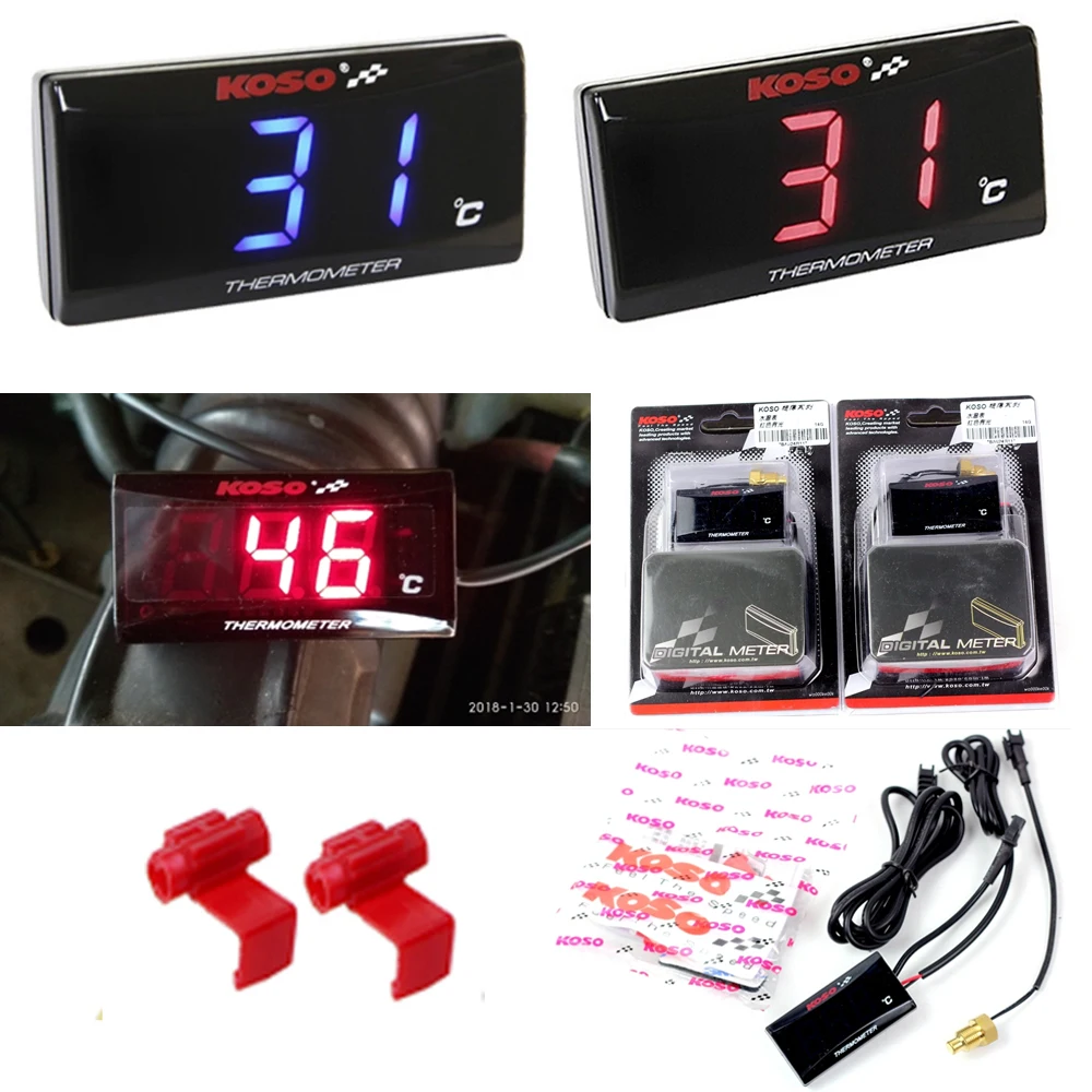 Motorcycle M10 Universal Water Temp Gauge Motorcycle Temperature Gauge