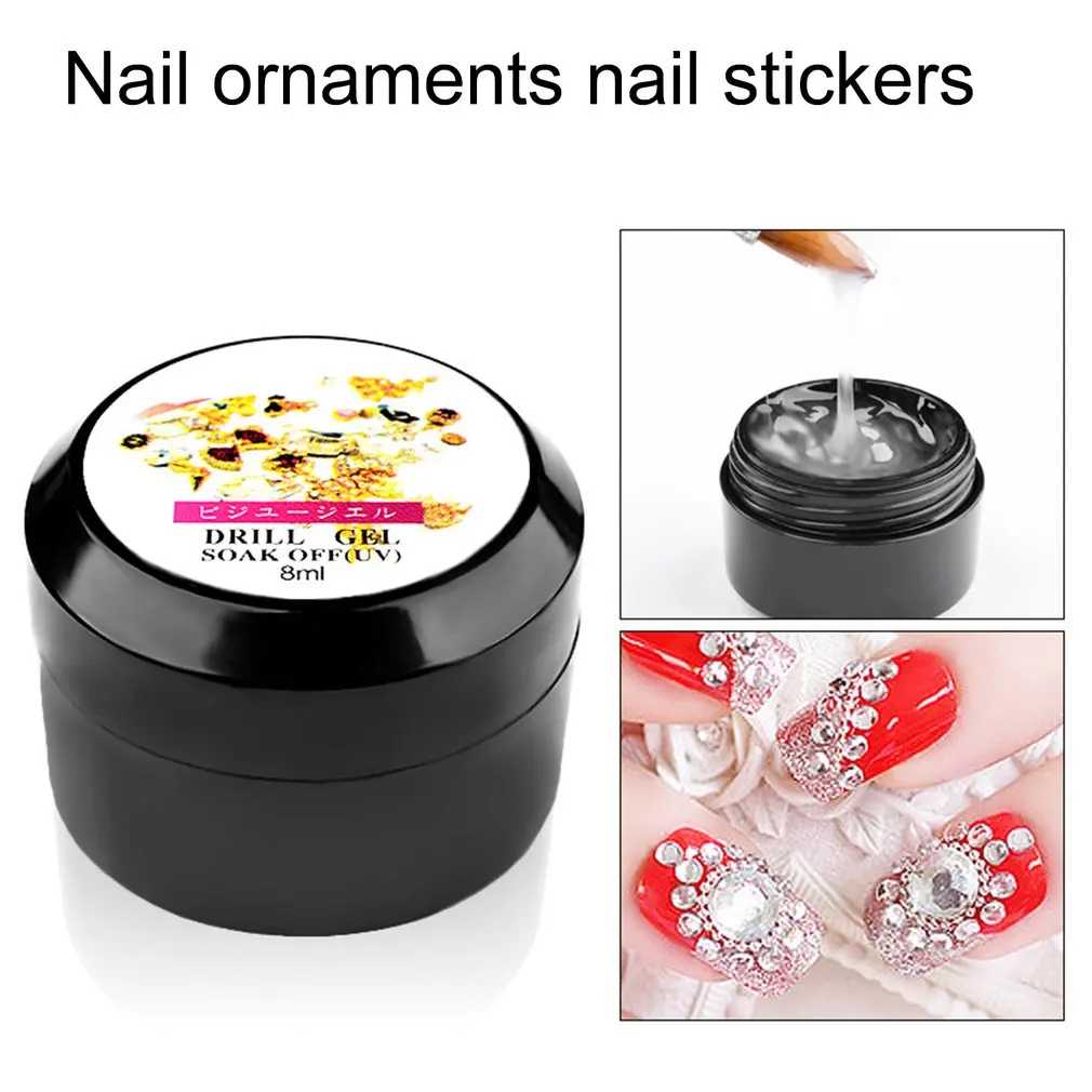 8 мл модный гель Nail Art сильный клей гель-Клей DIY Nail для украшения кончиков ногтей бижутерия для декорирования одежды Маникюр Инструмент