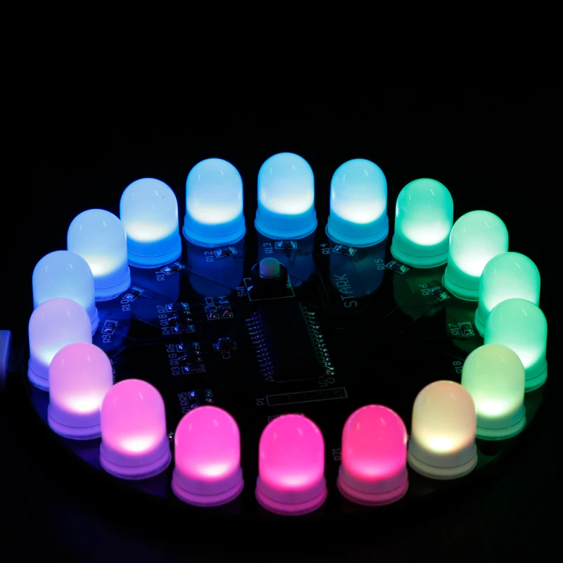 

Mini Aurora Lamp Kit Finished Electronic DIY Aurora LED 18 Led Aurora Lamp