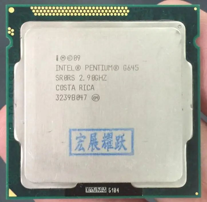 

Intel CPU Pentium G645 3M Cache, 2.90 GHz LGA 1155 TDP 65W desktop processor PC computer CPU