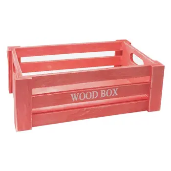 

Cash Box from Vintage Wood Red color-13 x 34.x 24 cm