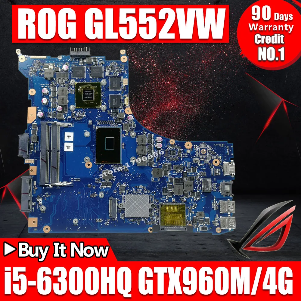 GL552VW Motherboard For ASUS ZX50V GL552V GL552VW laptop motherboard