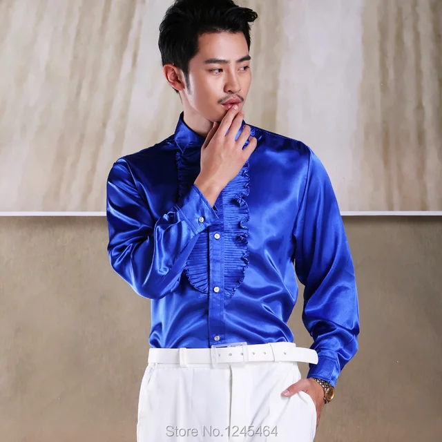 S 3XL 2014 boy's costumes dress for ballroom dancing Men show Sequins