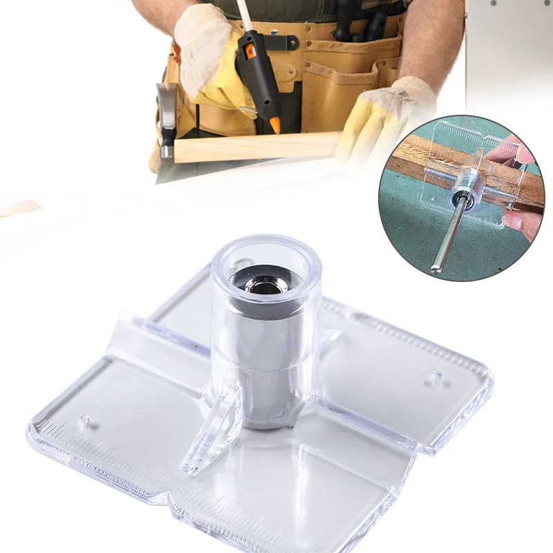 

1Set 6/8/10mm Woodworking Oblique Hole Depth Ring Positioner Drill Guide Bit Locator Set Kit For Woodworking Tool