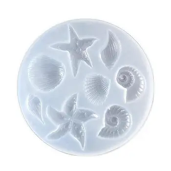 

Starfish Shell Shape Polymer Clay Silicone Mold,Crafting, Resin Epoxy,Jewelry Pendant Earrings Making, DIY Mobile Phone Decora