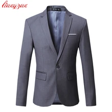 Мужская одежда, Блейзер, пиджак, бренд, приталенный, Повседневный, деловой, блейзер, мужской, размера плюс, хлопок, для свадьбы, деловой костюм, Блейзер, SL-E391