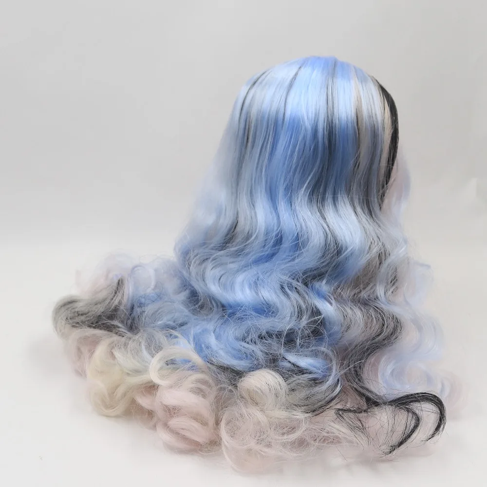 Blyth кукла ледяной парик только rbl головы и купол красочные волосы или блестящие волосы для DIY пользовательские куклы