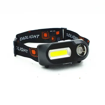 

1PC XPE Mini COB LED Headlight Headlamp Head Lamp Flashlight USB Rechargeable 18650 Torch Camping Hiking Night Fishing Light