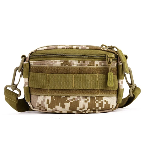 Защитная уличная лесная тактическая Сумка MOLLE hip pack, уличная нейлоновая сумка, военная поясная сумка - Цвет: SM Camouflage