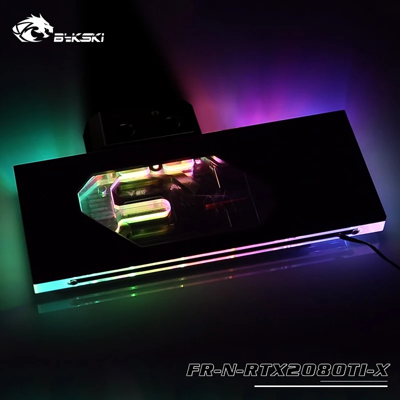 

BYKSKI for NVIDIA RTX 2080Ti/2080 Founders Edition With BackPlate. Full Cover copper waterblock. P/N:FR-N-RTX2080TI-X