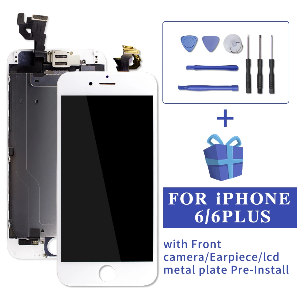 

LCD Display Full Set For iPhone 6 6s Plus LCD Screen Complete For iPhone 5S SE 6 Plus Digitizer LCD Assembly Replacement