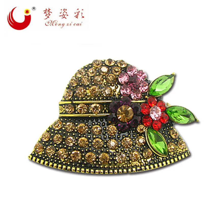 MZC 2016 New Arrival Cute font b Hat b font Brooch Femal Broche Pin font b