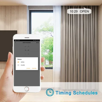 

Tuya APP Smart Home WiFi Electrical Touch Blinds Curtain Switch Voice Control By Alexa Echo For Mechanical Limit Blinds Motor
