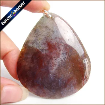 

Unique Men's Jewelry Agates Natural Stone Pendants Statement Necklaces Wholesale Crystal Leather Chains Fashion Jewelly MS353