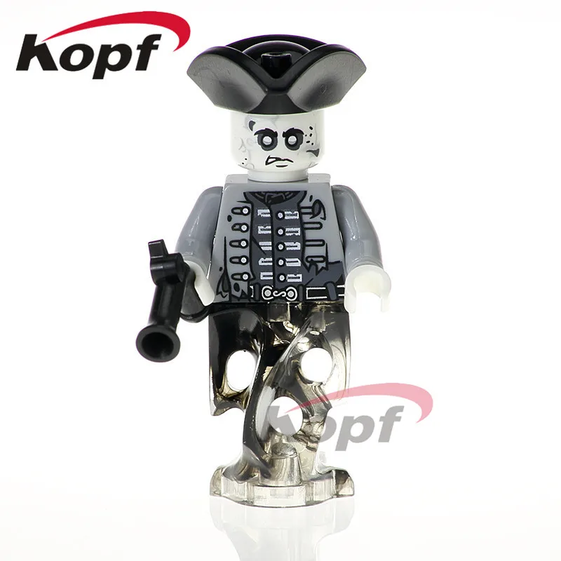

Single Sale Pirate of the Caribbean Officer Santos Joshamee Gibbs Jack Sparrow Toys Bricks Building Blocks Children Gift XH 615