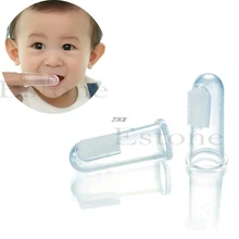 5 шт. Детская Мягкая Силиконовая зубная щетка для пальцев, зубная щетка, резиновый Массажер для зубов